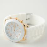 White Geneva Silicone Watch